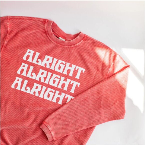 Charlie Southern corded Red Alright Sweatshirt xl - Picture 2 of 10